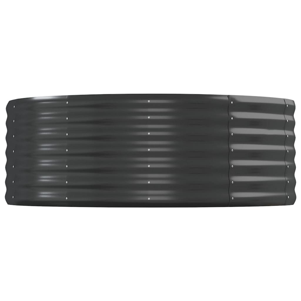 Portavaso per fioriera aiuola rialzata piante fiori terrazza giardino giardino acciaio verniciato a polvere antracite 02_0039495