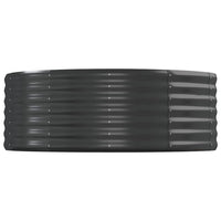 Portavaso per fioriera aiuola rialzata piante fiori terrazza giardino giardino acciaio verniciato a polvere antracite 02_0039495