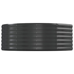 Portavaso per fioriera aiuola rialzata piante fiori terrazza giardino giardino acciaio verniciato a polvere antracite 02_0039495