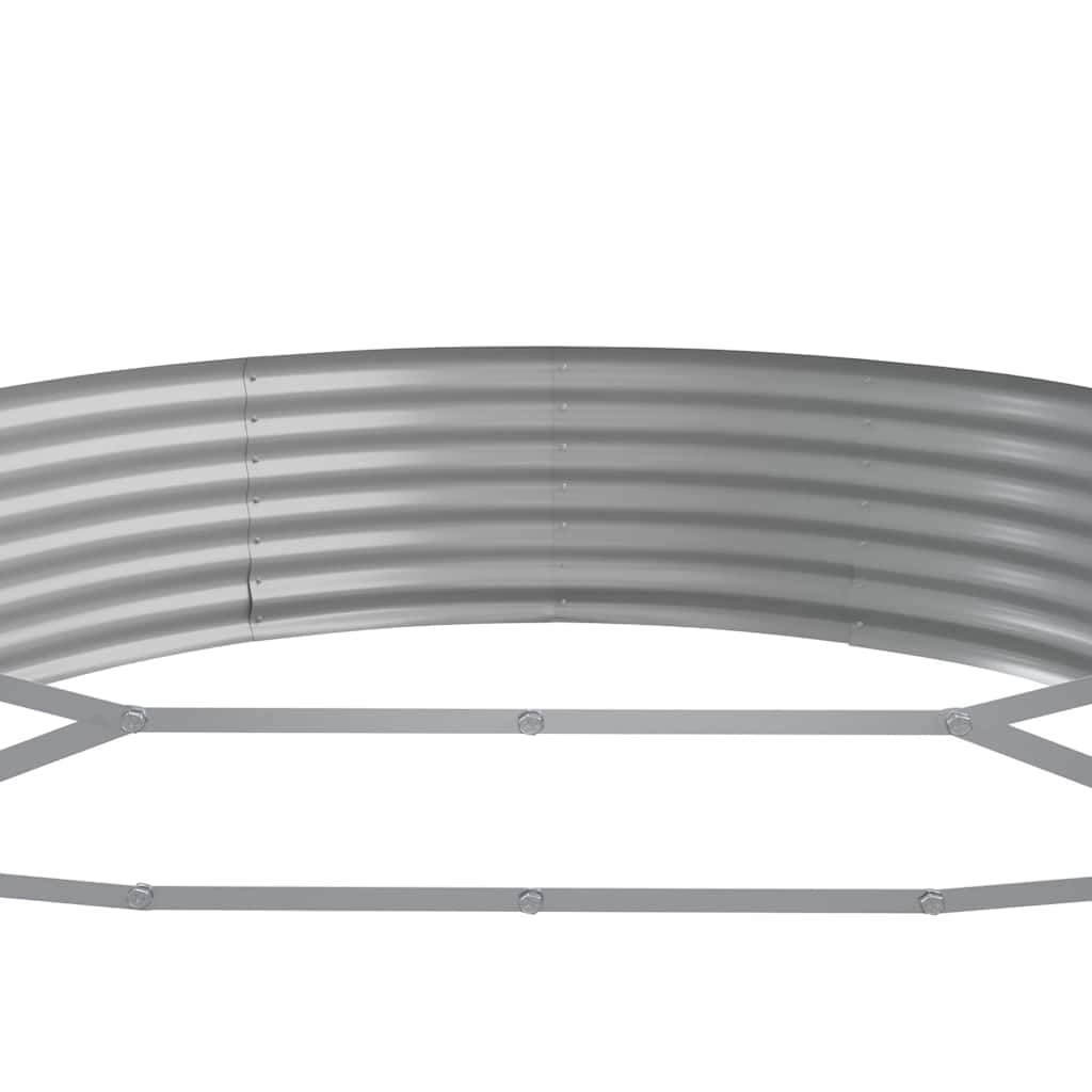 Letto Rialzato da Giardino in Acciaio Zincato 296x140x36 cm Antracite 319031
