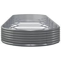 Letto Giardino Acciaio Zincato 450x140x36cm Grigio 319039