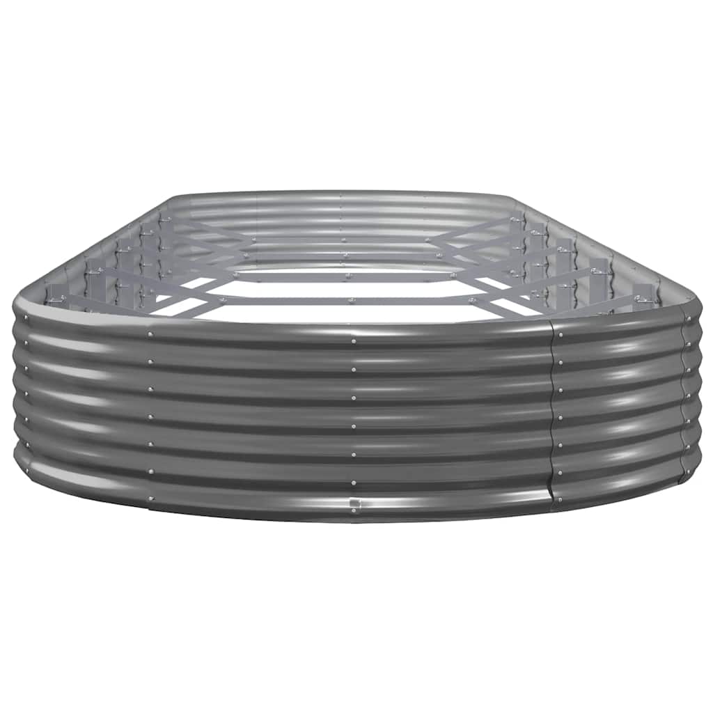 Letto da Giardino in Acciaio Zincato 523x140x36 cm Antracite 319046