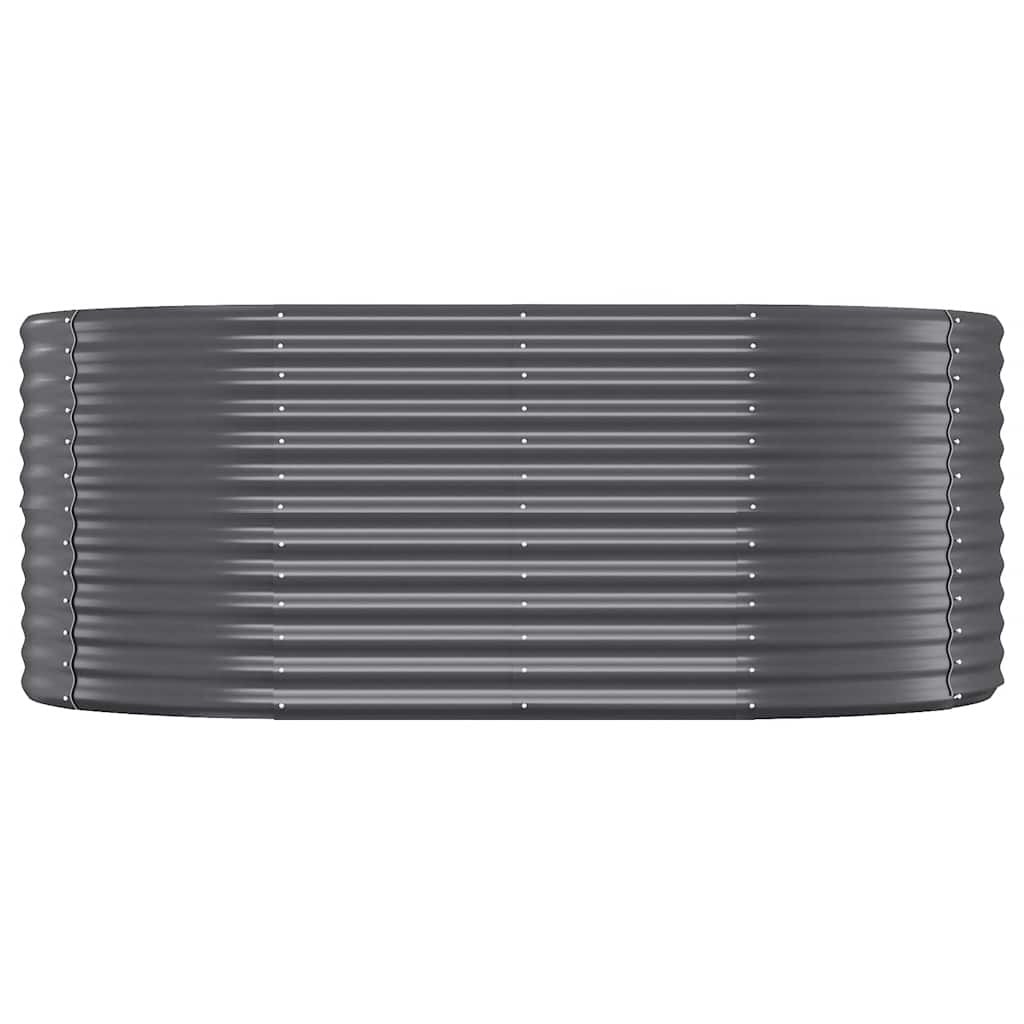 Letto da Giardino in Acciaio a Polvere 175x100x68 cm Antracite