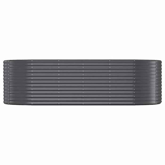 Letto da Giardino in Acciaio a Polvere 249x100x68 cm Antracite