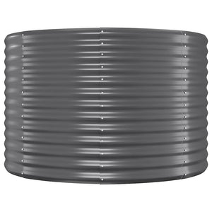 Letto da Giardino in Acciaio a Polvere 249x100x68 cm Antracite