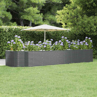Letto Giardino Acciaio Zincato 447x140x68cm Antracite 319111