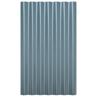 Pannelli Tetto 12pz Acciaio Verniciato a Polvere Grigio 60x36cm cod mxl 64818