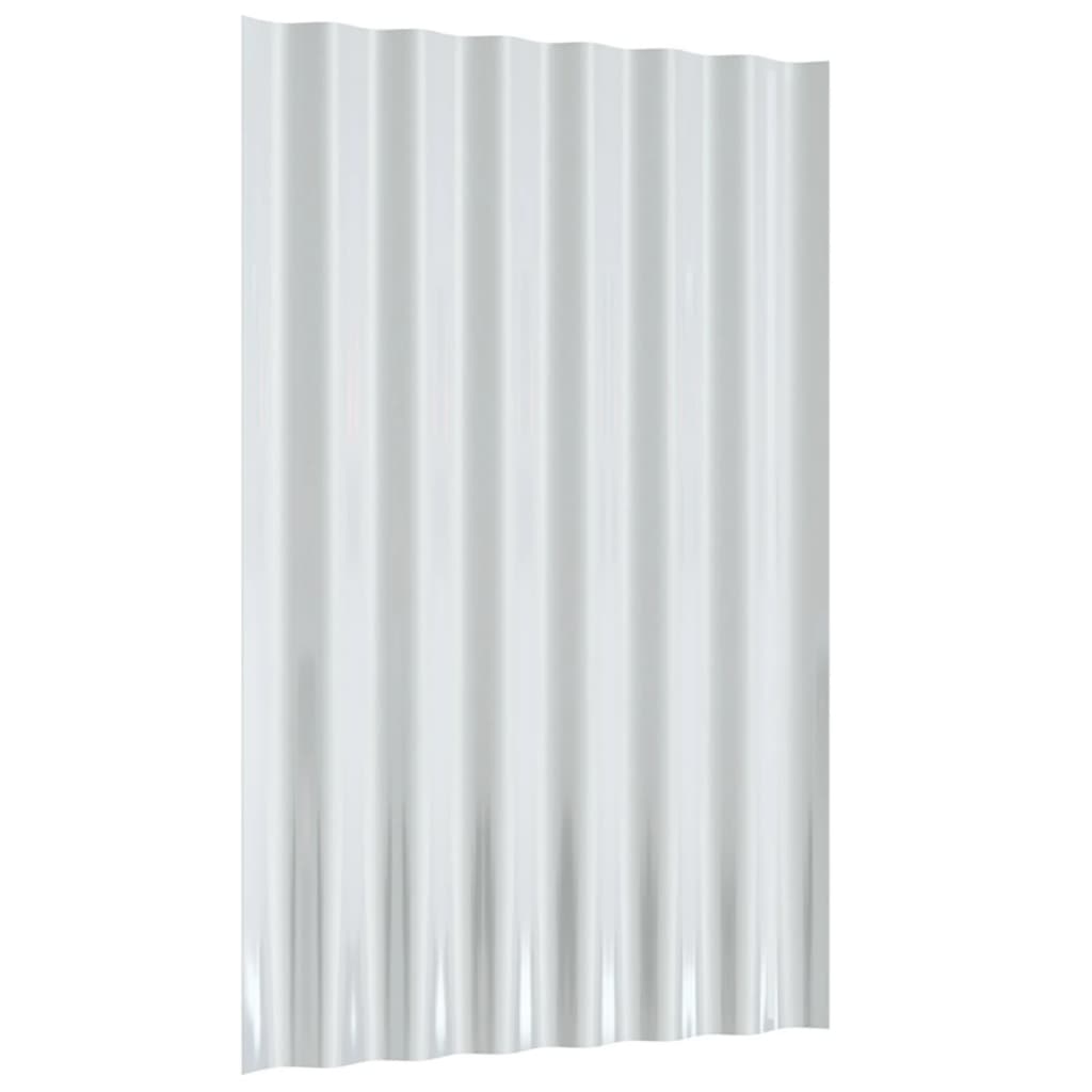 Pannelli Tetto 12pz Acciaio Zincato Marrone 60x36 cm 319125