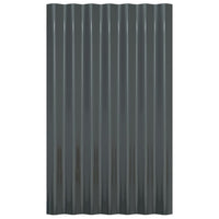 Pannelli Tetto 12 pz Acciaio Verniciato Polvere Antracite 60x36 cod mxl 70724