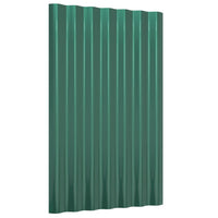 Pannelli Tetto 36pz Acciaio Verniciato a Polvere Verde 60x36 cm cod mxl 58183
