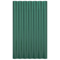 Pannelli Tetto 36pz Acciaio Verniciato a Polvere Verde 60x36 cm cod mxl 58183