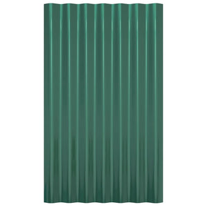 Pannelli Tetto 36pz Acciaio Verniciato a Polvere Verde 60x36 cm cod mxl 58183