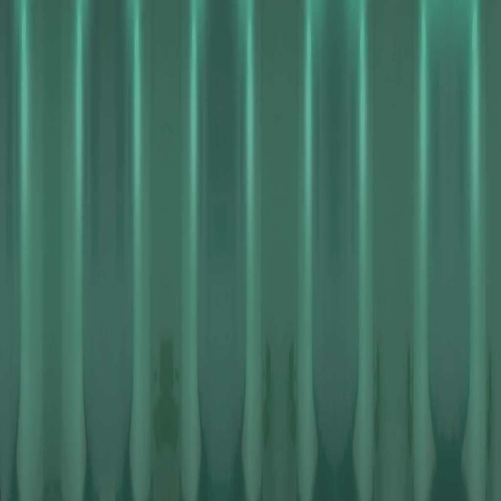 Pannelli Tetto 36pz Acciaio Verniciato a Polvere Verde 60x36 cm cod mxl 58183