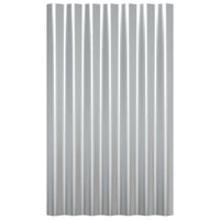 Pannelli Tetto 36pz Acciaio Zincato Argento 60x36 cm 319132