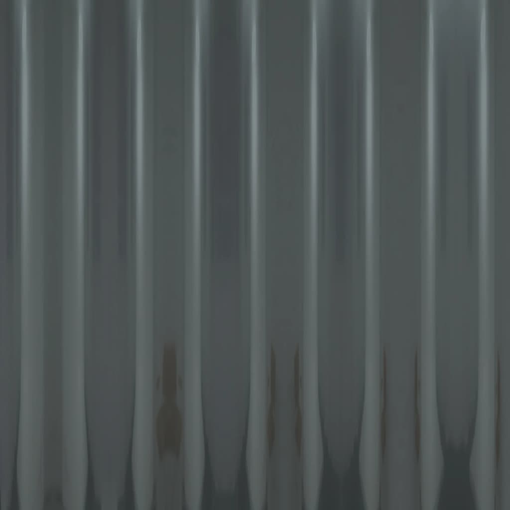 vidaXL Pannelli Tetto 12 pz Acciaio Zincato Antracite 80x36