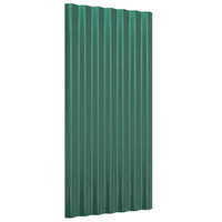 Pannelli Tetto 36pz Acciaio Zincato Verde 80x36 cm 319138