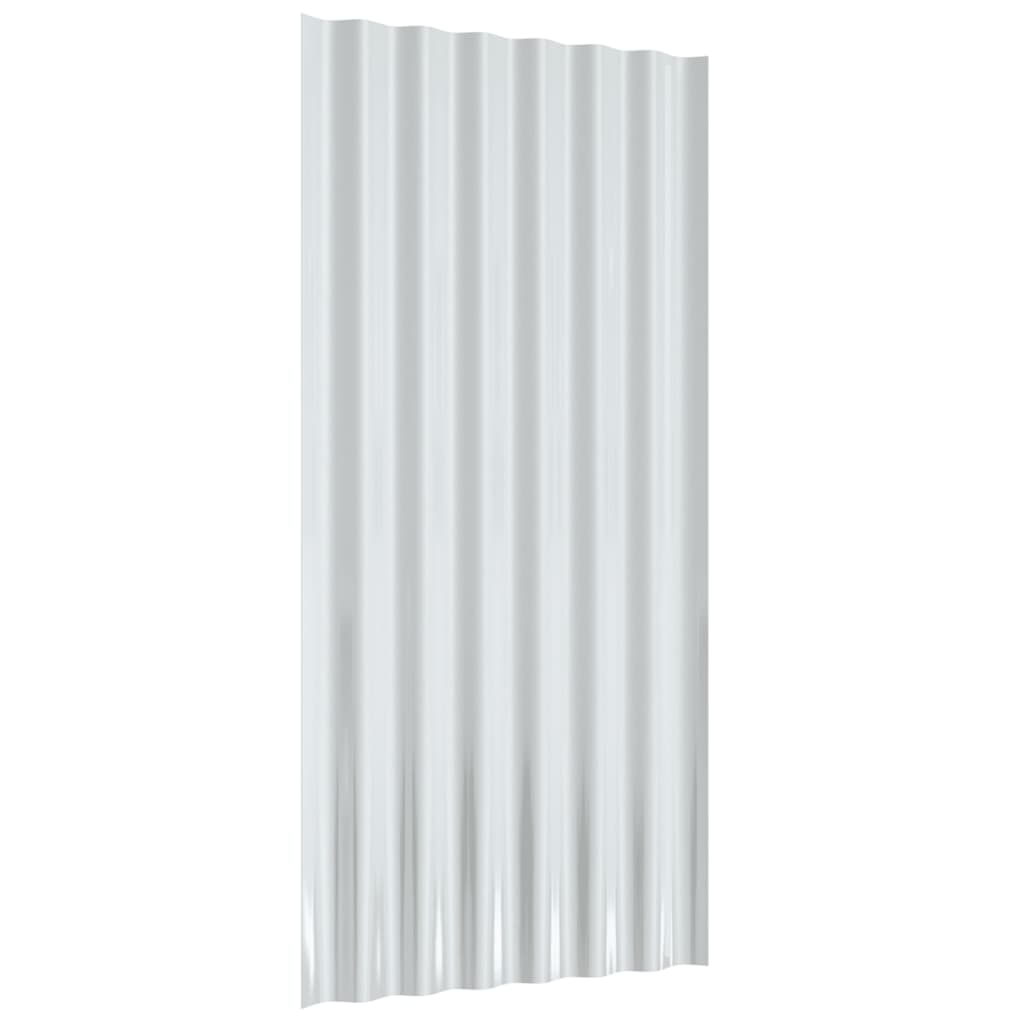 Pannelli Tetto 36pz Acciaio Zincato Grigio 80x36cm 319139