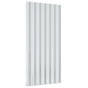 Pannelli Tetto 36pz Acciaio Zincato Grigio 80x36cm 319139