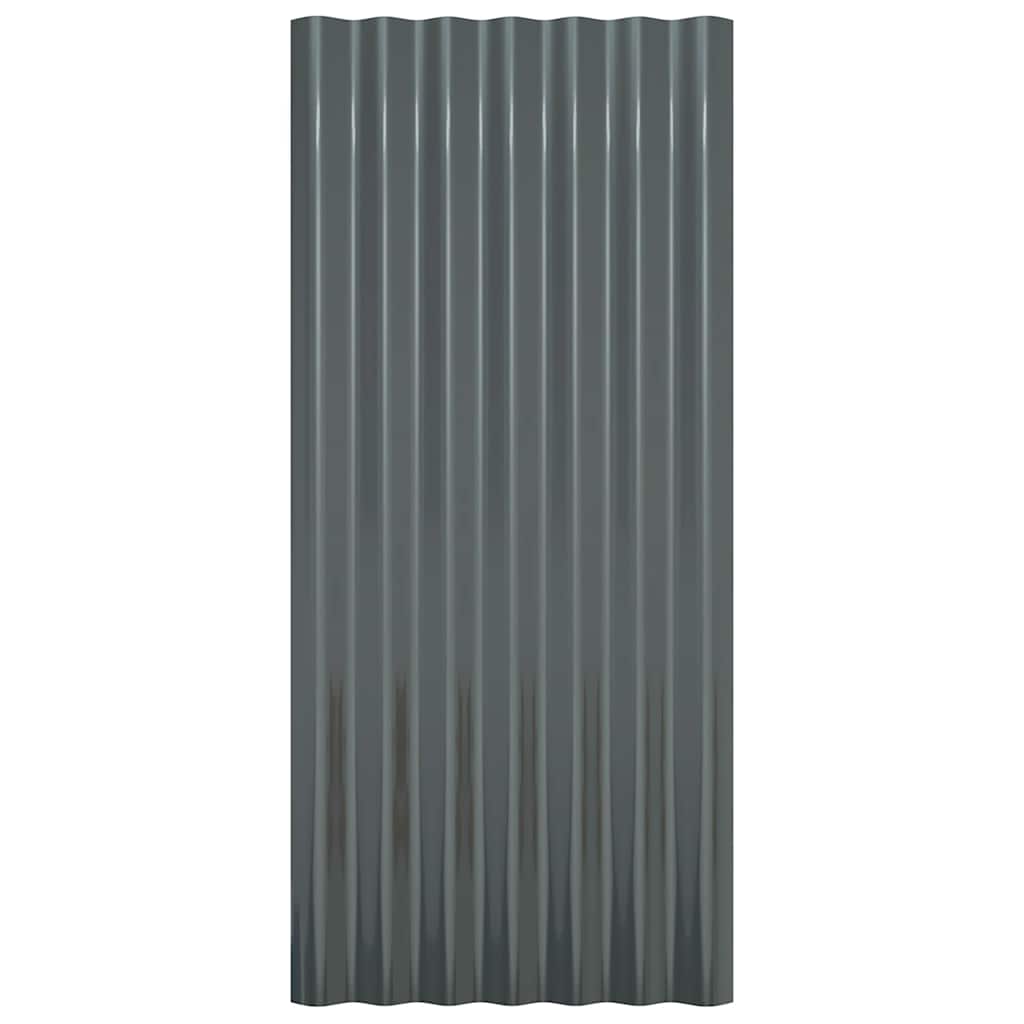 Pannelli Tetto 36pz Acciaio Verniciato Polvere 80x36 Antracite cod mxl 74086