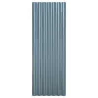 Pannelli Tetto 12pz Acciaio Verniciato a Polvere Grigi 100x36cm cod mxl 72418