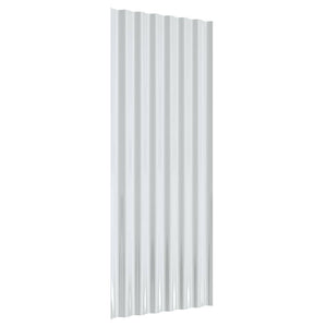 Pannelli per Tetto 12 pz Acciaio Verniciato Antracite 100x36 cm cod mxl 76825