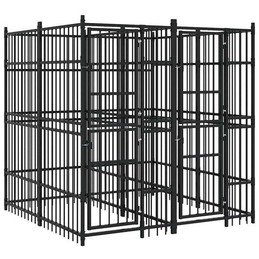 Gabbia per Cani da Esterno in Acciaio 3,69 m² 3097937