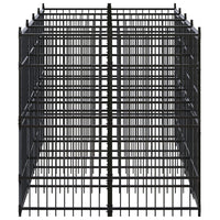 Gabbia per Cani da Esterno in Acciaio 7,37 mÂ²