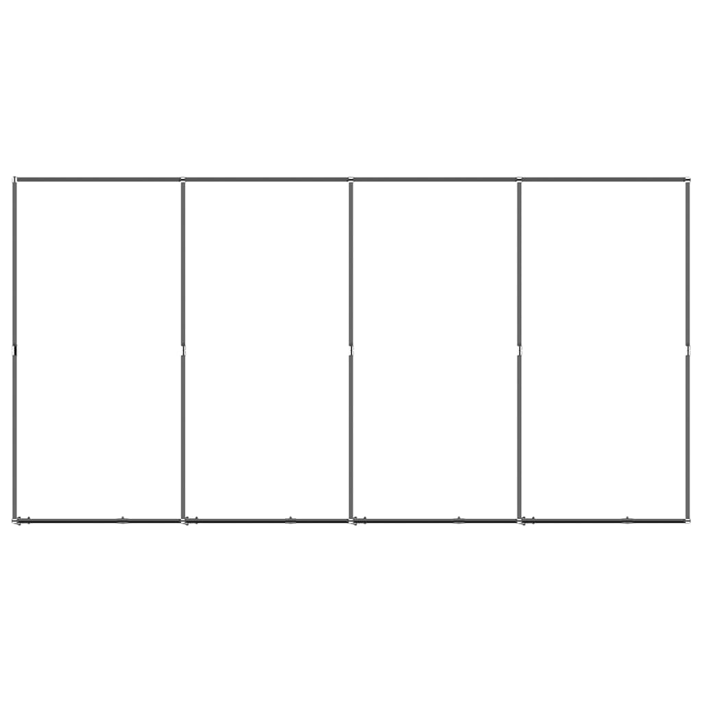 Gabbia per cuccia recinto per animali da esterno per cani in acciaio 7,37 m² nero 02_0041875