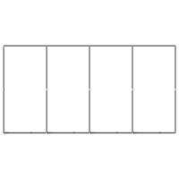 Gabbia per cuccia recinto per animali da esterno per cani in acciaio 7,37 m² nero 02_0041875