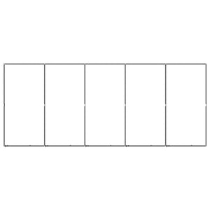 Gabbia per cuccia recinto per animali da esterno per cani in acciaio 9,22 m² nero 02_0041887