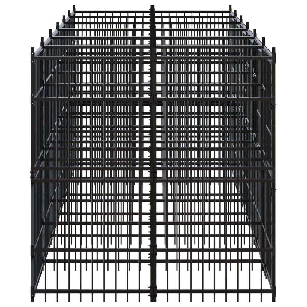 Gabbia per Cani da Esterno in Acciaio 11,06 m² 3097941