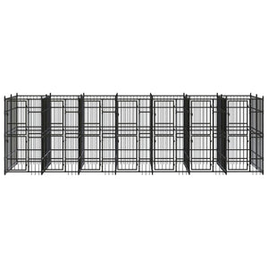 Gabbia per Cani da Esterno in Acciaio 12,9 mÂ²