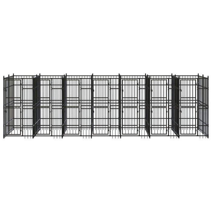 Gabbia per Cani da Esterno in Acciaio 12,9 mÂ²