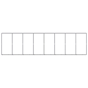 Gabbia per Cani da Esterno in Acciaio 14,75 mÂ²