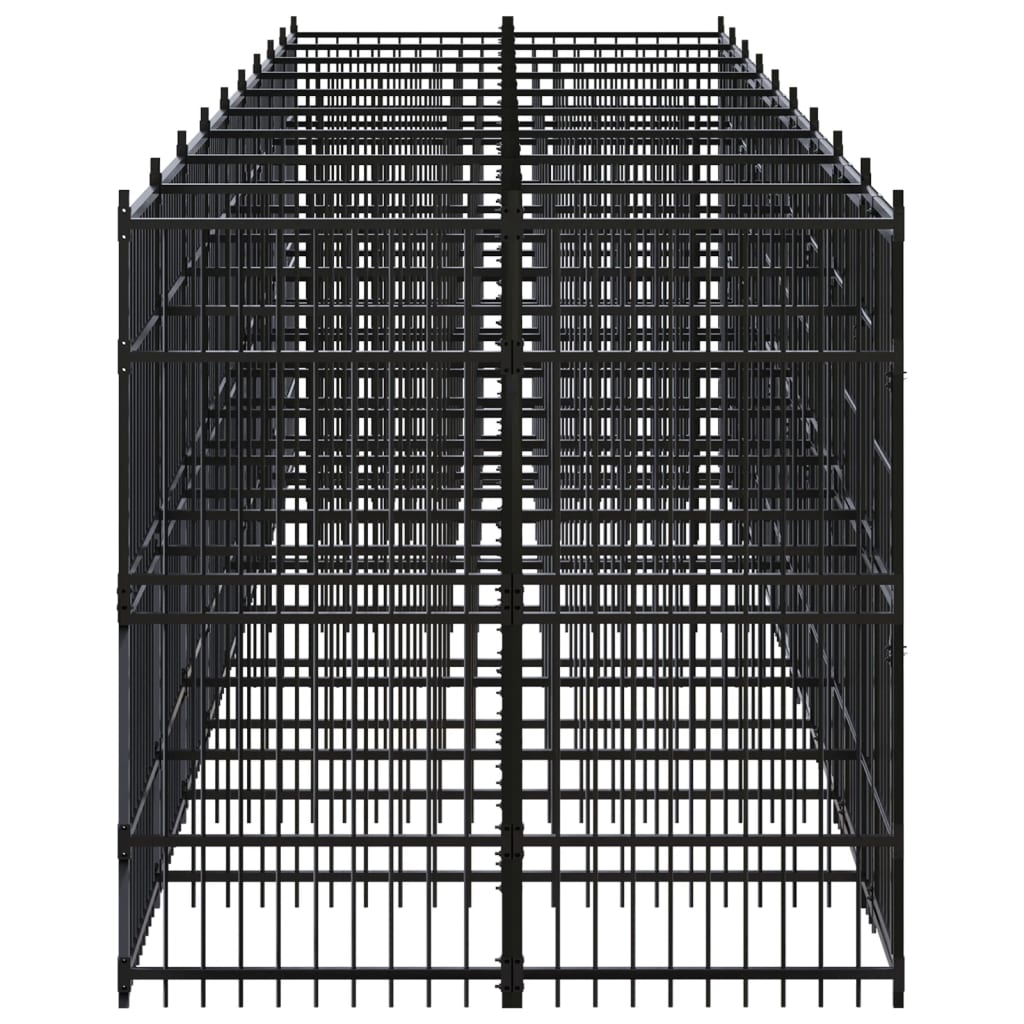 Gabbia per Cani da Esterno in Acciaio 16,59 mÂ²