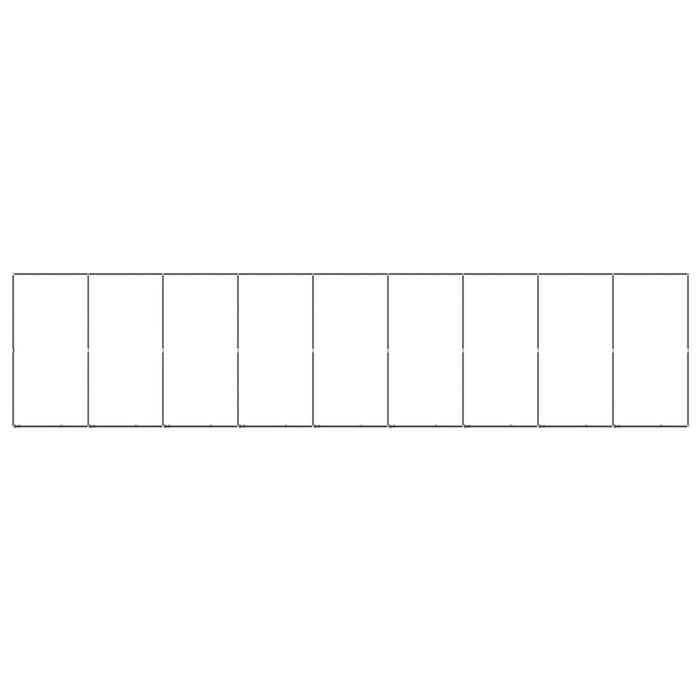 Gabbia per Cani da Esterno in Acciaio 16,59 mÂ²