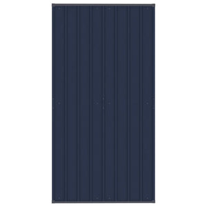 Cuccia gabbia per animali da esterno pac con tetto per cani in acciaio 1,84 m² nero 02_0041729