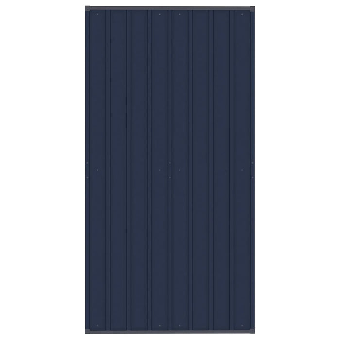 Cuccia gabbia per animali da esterno pac con tetto per cani in acciaio 1,84 m² nero 02_0041729