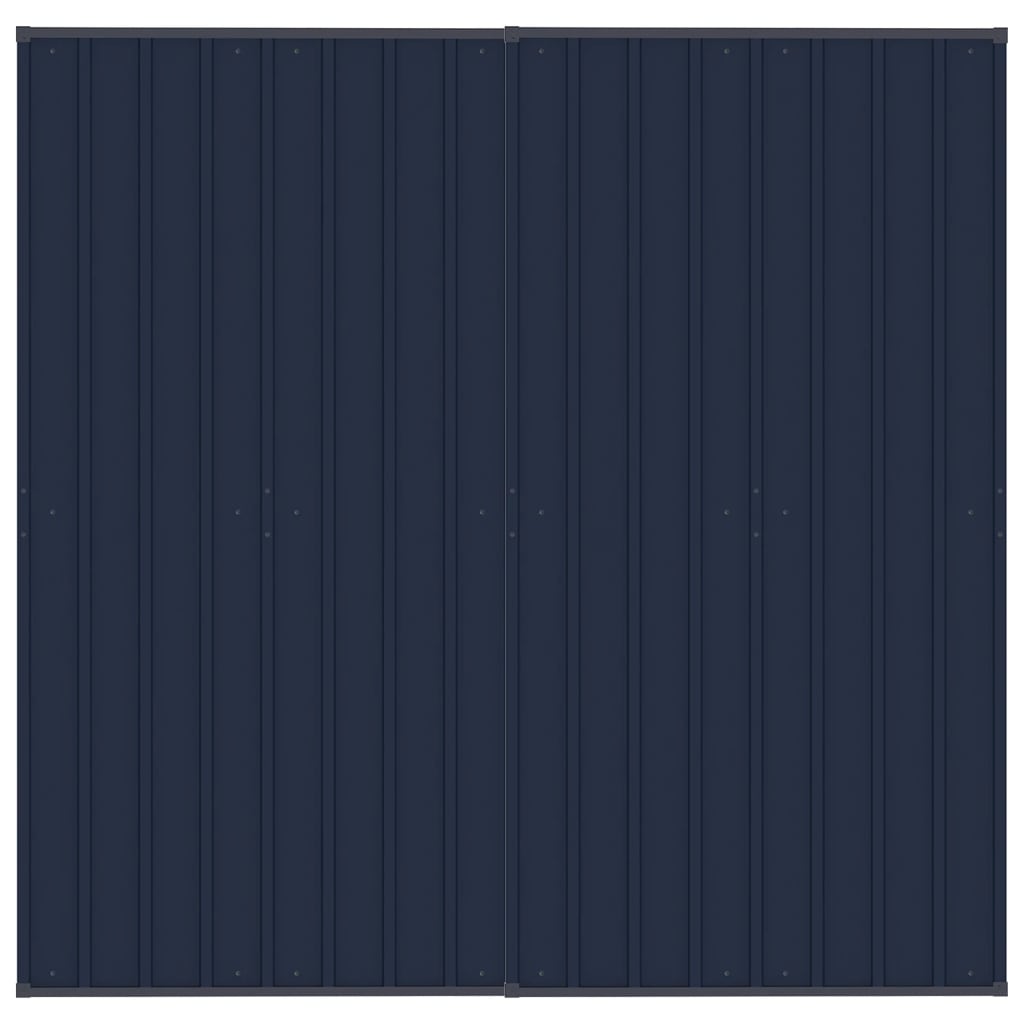 Cuccia gabbia per animali da esterno pac con tetto per cani in acciaio 3,69 m² nero 02_0041757