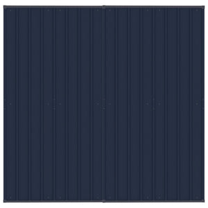 Cuccia gabbia per animali da esterno pac con tetto per cani in acciaio 3,69 m² nero 02_0041757