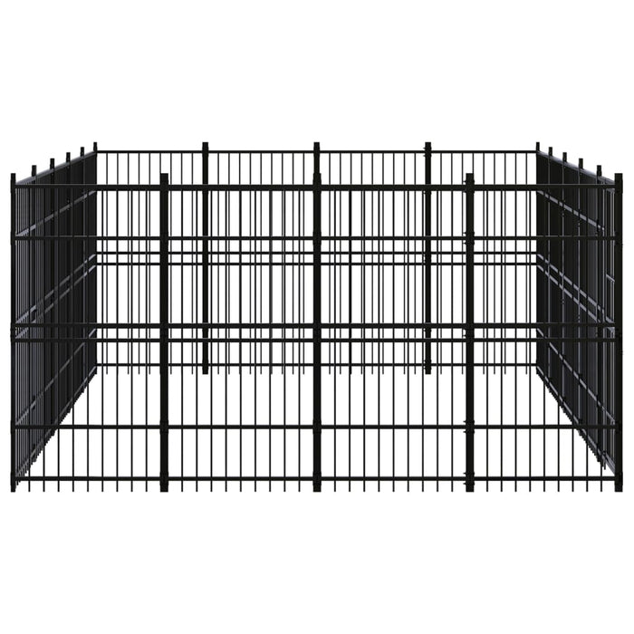 Gabbia per Cani da Esterno in Acciaio 18,43 m² 3097983