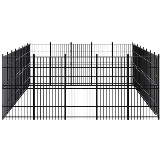 Gabbia per Cani da Esterno in Acciaio 36,86 m² 3097992