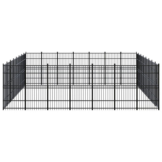 Gabbia per Cani da Esterno in Acciaio 51,61 m² 3098001