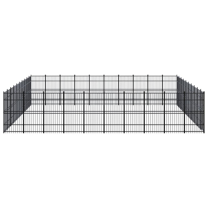 Gabbia per Cani da Esterno in Acciaio 92,16 m² 3098009