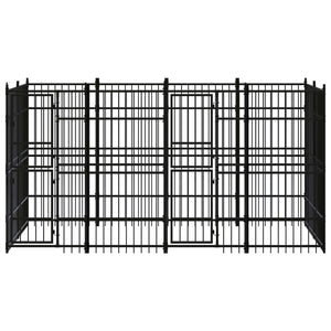 Gabbia per Cani da Esterno in Acciaio 7,37 m² 3098010