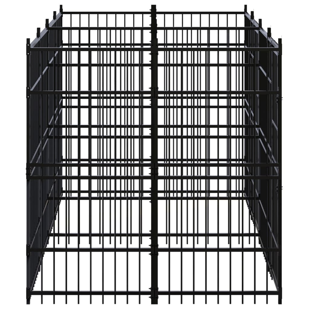 Gabbia per Cani da Esterno in Acciaio 7,37 m² 3098010