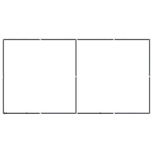 Gabbia per Cani da Esterno in Acciaio 7,37 m² 3098010