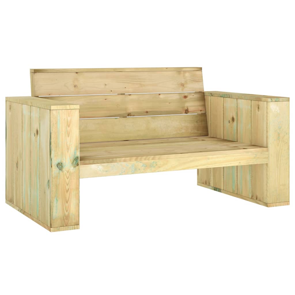 Panchina da Giardino 139 cm in Legno di Pino Impregnato 318427