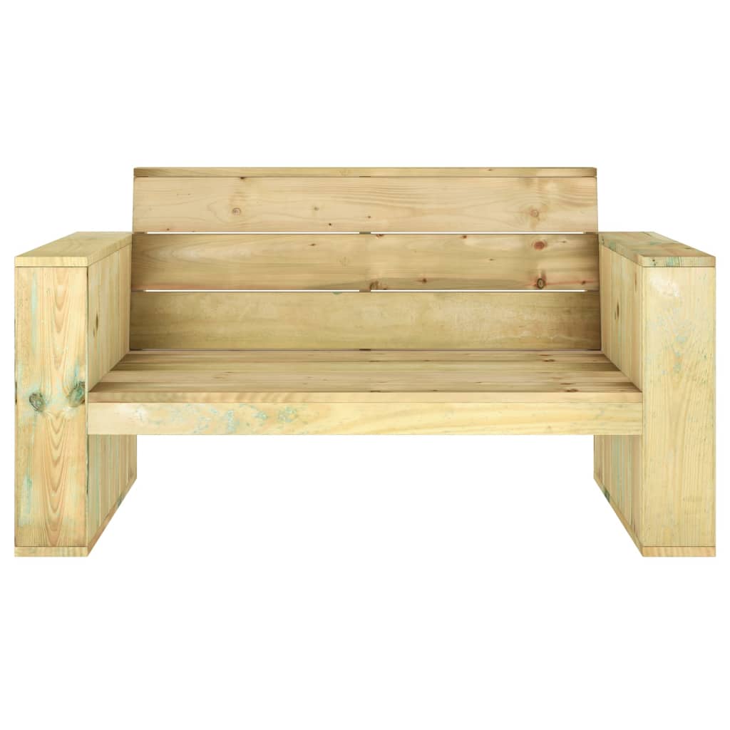 Panchina da Giardino 139 cm in Legno di Pino Impregnato 318427