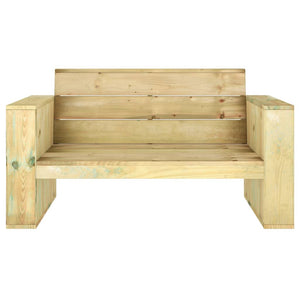 Panchina da Giardino 139 cm in Legno di Pino Impregnato 318427